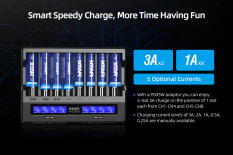Xtar VC8S USB-C / USB-A Batterilader
