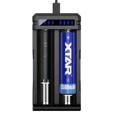 Oplader til  Li-ion 18650 batteries Xtar SC2 USB-C
