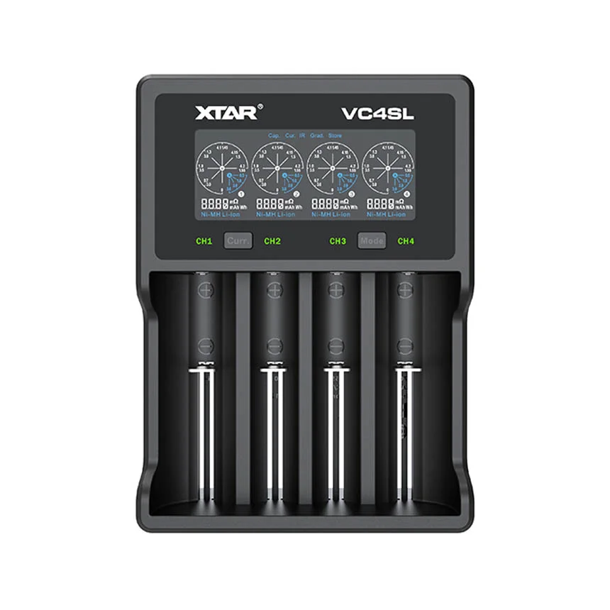 Oplader til Li-ion / Ni-MH / Ni-CD 18650 batteries Xtar VC4SL