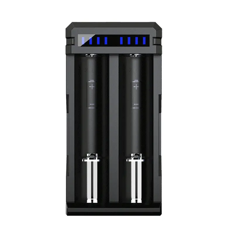 Oplader til Li-ion 18650 batteries Xtar SC2 USB-C